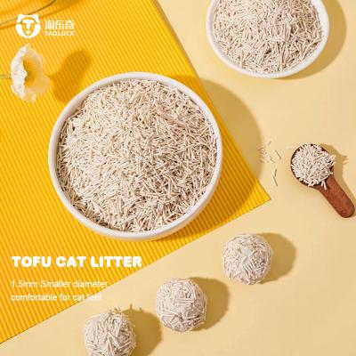 China Efficient Deodorization Tofu Sand Cat Biodegradable Flushable Clumping Litter for sale