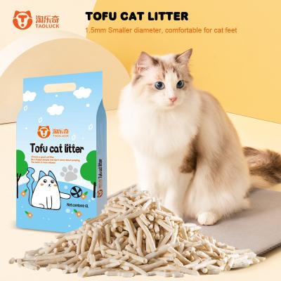 China Ultra Absorbent Low Dust Cat Litter White Low Tracking Tofu Cat Sand for sale