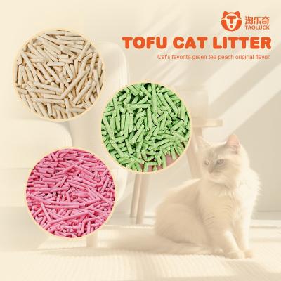 Chine Thé vert Terre Amical Litter de chat Lavande Tofu Litter pour animaux de compagnie à vendre