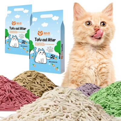 中国 OEM 豆腐 猫のゴミ 砂 紫 100 粉のない猫のゴミ 粉のない猫のゴミ 販売のため