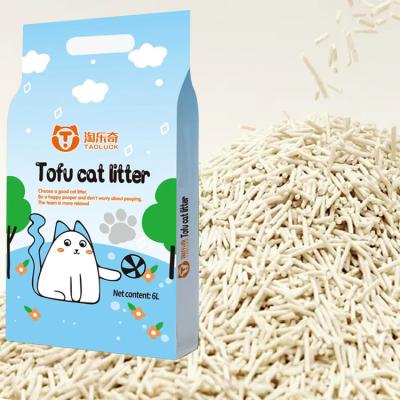 China Tofu 100 Dust Free Cat Litter Premium Cornstarch Dustless Cat Litter for sale