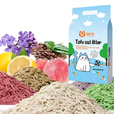 China Easy Scoop 6L Tofu Dust Free Cat Litter Antibacterial No Dust Cat Litter for sale