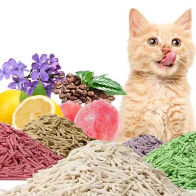 China Milk Tofu Cat Litter Bulk OEM Tofu Clumping Litter All Natural Clumping Cat Litter for sale