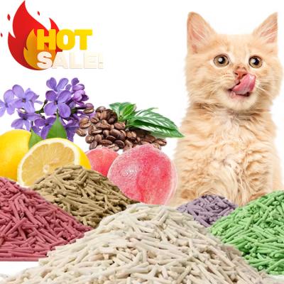 China OEM Premium Tofu Cat Litter Green Dust Free Clumping Cat Litter for sale