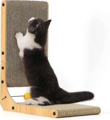 China Indoor Corrugated Cardboard Cat Scratcher Luxury Cat Scratch Pad Cardboard for sale