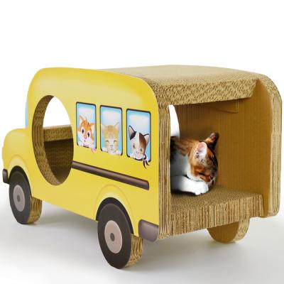 China Sustainable Cat Scratcher Car Scratching Board Corrugated Paper Cat Scratcher for sale