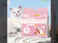 Biodegradable Tofu Cat Litter Bulk Eco Friendly Clumping Effect Cassava