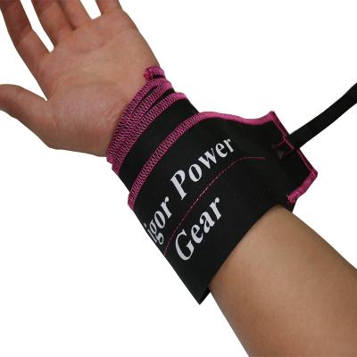 China Protect Wrist Bodybuilding Workout Fitness Weightlifting Wrap Powerlifting Wrist Straps Support Custom Gym Cotton Wrist Wraps for sale