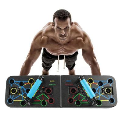 China Adjustable Bodybuilding Fitness Bodybuilder Muscle Exercise Foldable Parallel Push Up Board for sale