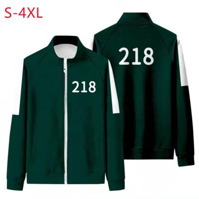 China 2021 New Arrival Squid Game Viable Women Sets Custom Zipper Hoodies Two Piece Loose Casual Tracksuit For Women Sweat Suits for sale