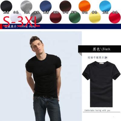 China Anti-Wrinkle 2021 Summer Fashion High Quality Man's T-shirts Black Gray White Black White O-Neck Short Sleeve T-Shirts For Men for sale