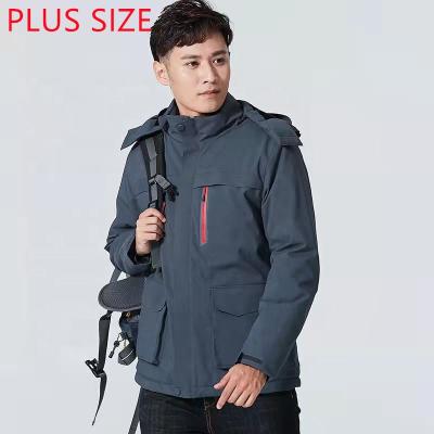 China 2021 Winter New Arrival Waterproof Heated Hooded Jacket Unisex Long Sleeve Stand Collar Motorcycle Washed Jackets For Man for sale