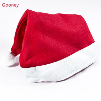 China Other 2022 Winter Santa Claus Hat Christmas Warm Unisex Red Color Simple Style For Men And Women for sale