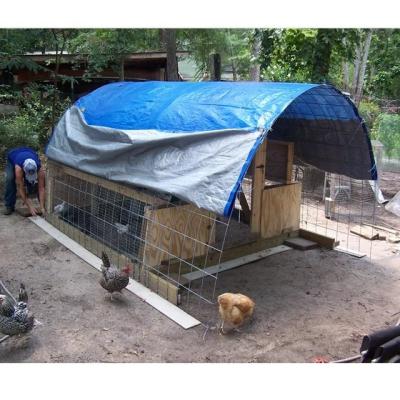 China Hot sale farm breeding blue housep 150gsm sliver pe tarpaulin for poultry tarpaulin for sale