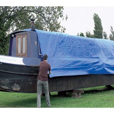 China Blue Farm 100%PE Tarpaulin Sheet 150gsm PE For Boat Tarpaulin Tarpaulin for sale