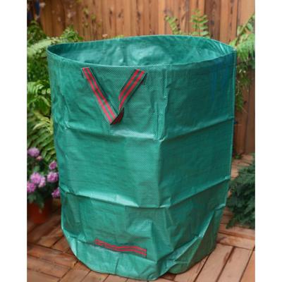 China Waterproof 100%PE farm leaf storage bag 150gsm green pe tarpaulin for famliy / garden for sale