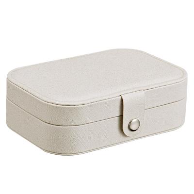 China Leather Earrings Plate Jewelry Box Leather Earring Rings Multifunctional Jewelry Storage Box for sale