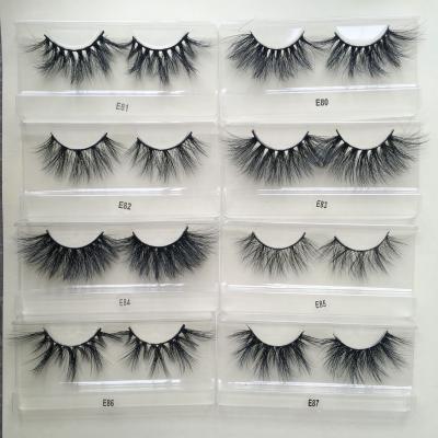 China 2021 best selling mink lashses 25mm thick faux mink eyelashes 5d with packing for sale