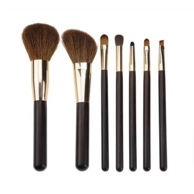 China Angular Blush Vegan High End Private Label Brushes OEM Luxury High Quality Goat Hair Makeup Set Brush With Logo for sale