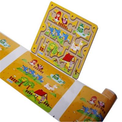 China Plain Customized Heat Transfer Printing Film For Toy Wood Wooden Toy Plate for sale