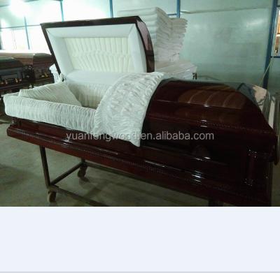 China LONG LENGTH American Poplar Style Wooden Casket And Cardboard Pet Caskets Cheap Price for sale