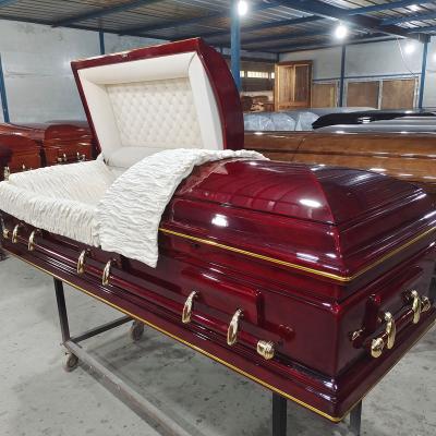 China Popular wholesale caskets and american style NEW MODEL caskets supplied by yuanfeng company for sale