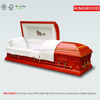 China American Wholesale American Wooden Coffin Beds Style Cheap Price Coffin for sale