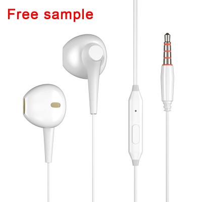 China Free sample High Quality 3.5mm Wired Super Bass Earbud Music Earphone With Mic for sale