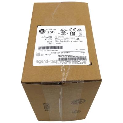 China PN-164045 AC Drive 4kW (5Hp) Allen Bradley 25B-B017N104 AB PowerFlex 525 240 VAC 3 Phase 100% New 100% Original 25BB017N104 for sale