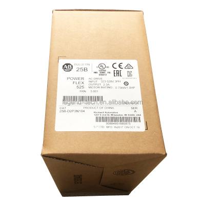 China From PN-164055 Allen Bradley 25B-D2P3N104 AC 0.75kW (1Hp) AB PowerFlex 525 New 100% Original Drive 25BD2P3N104 for sale