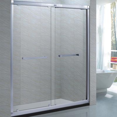 China Modern Luxury Certified Hinged Shower Door Enclosure Framed By Transparent Clear Tempered Glass In Oil Rubbed Bronze for sale