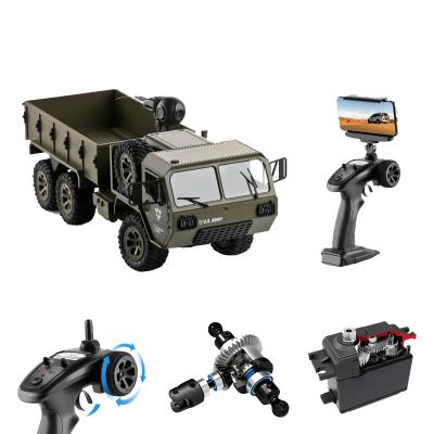 China Six-drive 2.4G Remote Control Full Set 2.4G Pickup Riding Heavy Duty Big Wheel Off-Road Remote Control Drive Truck Military Boy Toys for sale