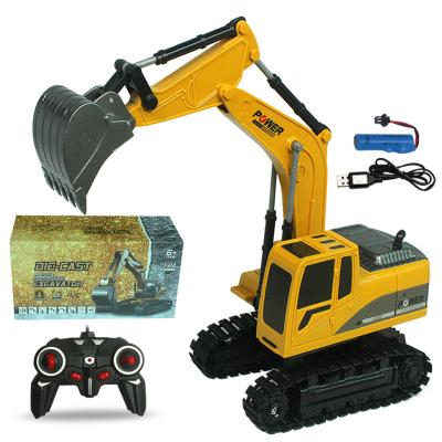 China RC Hobby Lankepace 6 Channel Excavator Toys Plastic Rc Building Truck Accountable Remote Control Model Toys for sale