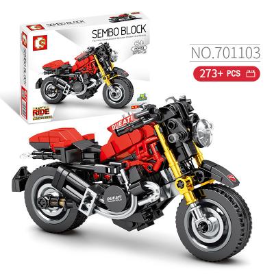 China Toy Brand Retro Motorbike Moto R1200gs DIY Model Building Sets Building Blocks Bricks Education Toys Children Motorcycle for sale