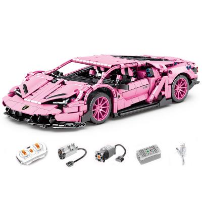 China Green Building Toy 1294pcs Simulation Sports Car Remote Control Technic Style Electronic Bricks Building Toys for sale