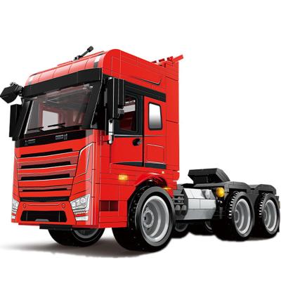 China Toy Boys Toys Blocks Building Construction Truck Toy Truck Building Block Model Truck for sale