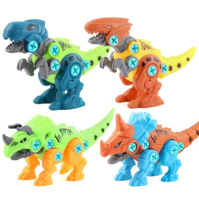 China Assembling dinosaur building block toy DIY puzzle tyrannosaurus building block gift of disassembly and assembly 6 piece building toy children for sale