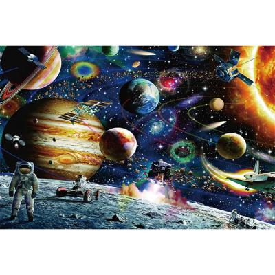 China Educational Toy Custom High Quality Art Work Space traveler puzzle educational 1000 pieces paper puzzle game toys for adult and kids for sale