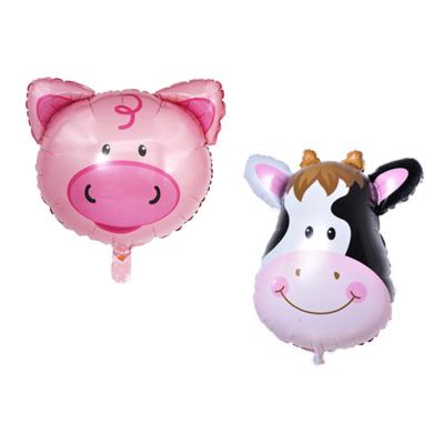 China Foil Amazon Mylar Animal Head Helium Foil Balloons For Kids Birthday Decoration for sale