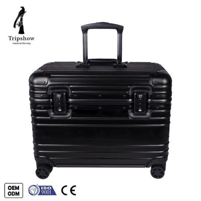 China Vacation/Outdoor Wholesale Fashionable Travel Business 16 Inches Cabin Trolley Luggage Aluminum Luggage Driver for sale