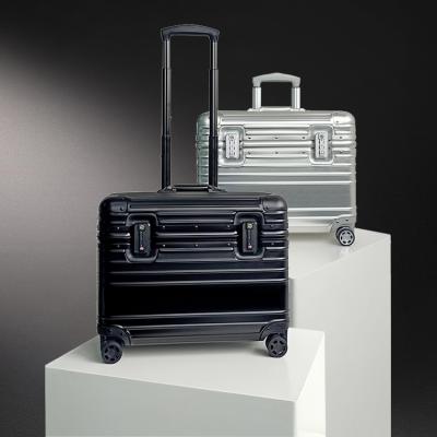 China Fashionable Luxury Bright Color Best Selling Aluminum Airport Tsa Lock Trolley Hand Luggage for sale