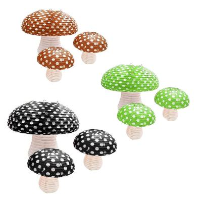 China 3D Party Props Sprinkle Shaped Paper Lanterns, Easter Birthday Party Paper Lantern Themed Nursery Ornament Mushroom Garden Christmas Large for sale