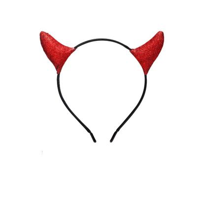 China Party Props Cute Glitter Devil Horns Red Headband Costume Props Small For Men Women Kids Halloween Costume Party, Halloween for sale