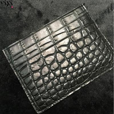 China Personalized Anti-theft Business Crocodile Bag Card Holder, Engraved Monogrammed Corporate Gifts for sale