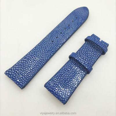 China For Watch Band Strap Stingray Skin Leather High Quality Leather Watch Band for sale