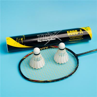 China TCX5000-A Vietnam ganba water duck feather training shuttlecock equalievent we can sliver badminton shuttlecock for sale