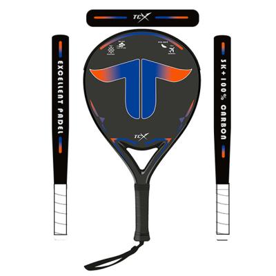 China 3K Carbon Fiber With Customized Design Paddle / Carbon Padel Tennis Racket for sale