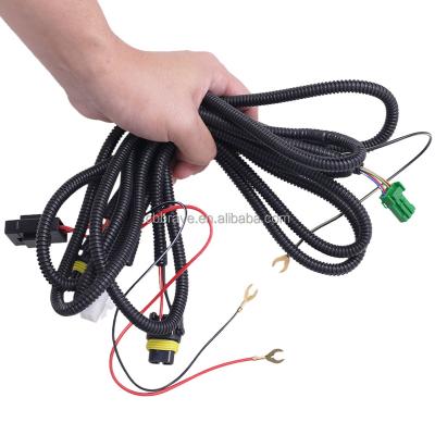 China Automotive Fog Light Harness Plug Wire Connector With 12V 40A Relay LED Indicator Switch Kit for sale