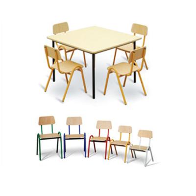 Cina Modern Hot Sale Furniture Square Office Wooden Writing Table and Chair Work for Kids in vendita