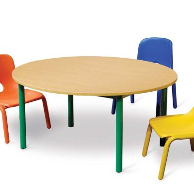 China Safety Comfortable baby dining high quality colorful square table and plastic chair kids study and play chair for sale